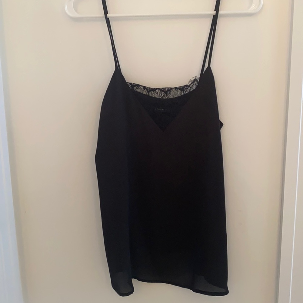 Black Cami With Lace Detail
